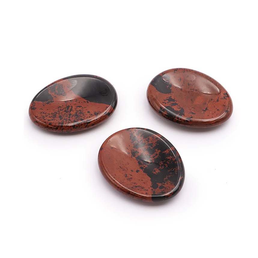 Galets Anti-Stress Obsidienne Acajou
