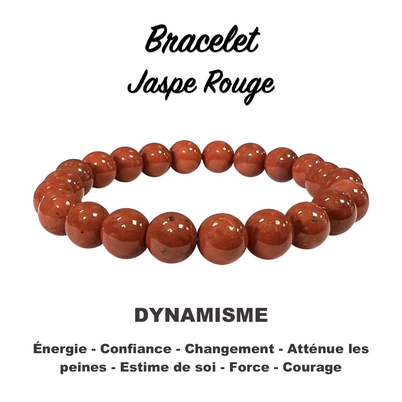bracelet Jaspe rouge