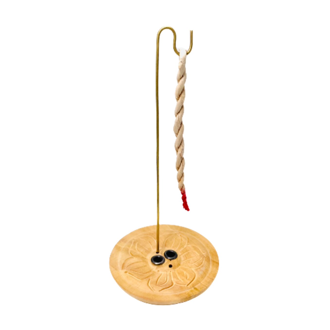 petit porte-encens Cordes en bois