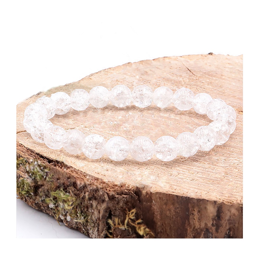 bracelet cristal de roche crack 8mm Plongez dans le monde du Cristal de Roche Crack, une variante puissante du cristal de roche traditionnel, connue pour ses capacités extraordinaires de réception, d'émission et d'amplification énergétique.