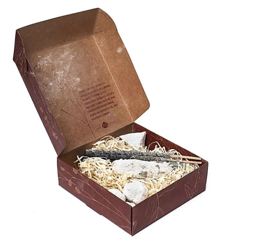 coffret kit sauge yagra blanc prospérité cadeau