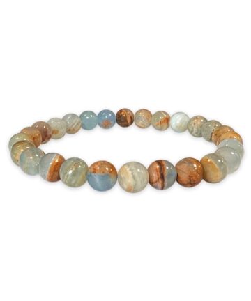 Bracelet Calcite bleue sur Gangue - AA «Havre de Paix»