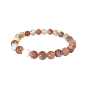 Bracelet Pierre de Lune Multicolore - AA «Rêves Lunaires»